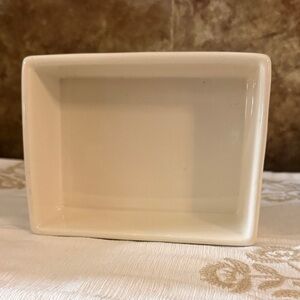 Rectangular Cream Ceramic Dish